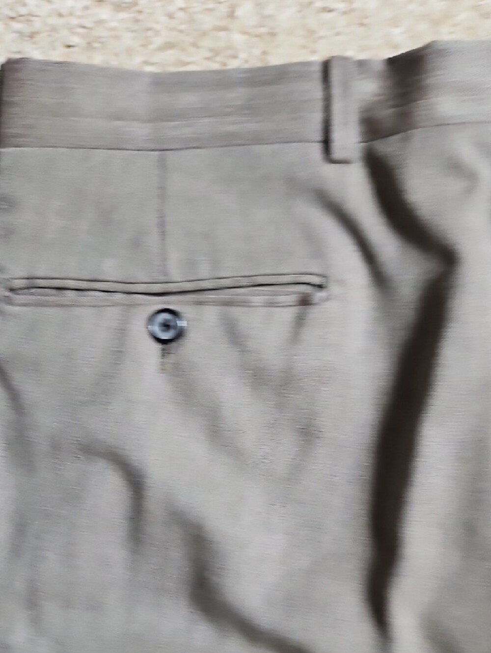 Custom Made Size 34x36 Men's Light Olive Dress Pants - Picture 4 of 11